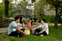PHI_Students having a conversation infront of SJU