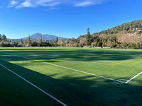 Athletic field with Mt. Tam in background